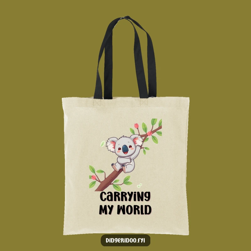 Funny Koala Dangling Tote Bag: Carry Your Essentials with Aussie Ease