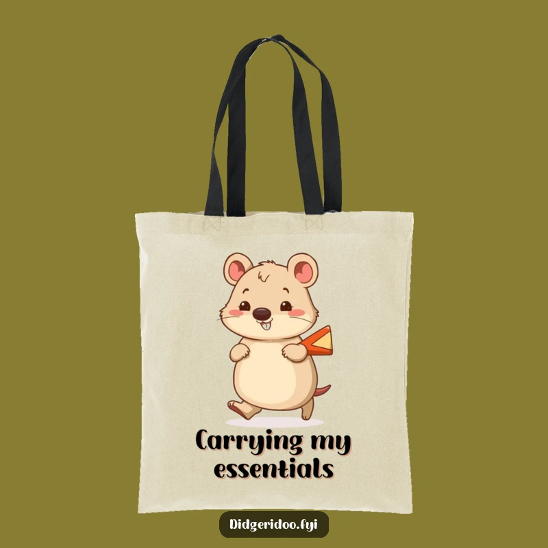Funny Wombat Boomerang Tote Bag: Carry Your Essentials with Aussie Style