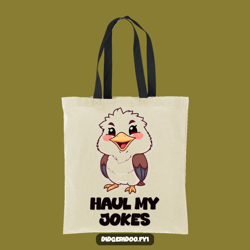 Funny Kookaburra Chuckle Tote Bag: Carry Your Merriment Everywhere